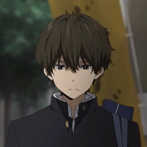 picture, oreks hotaro, nagao hotaro, sad anime, khotaro oreki smiles