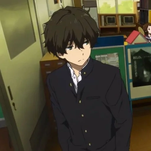 gambar, anime guys, oreki hotaro, karakter anime, khotaro oreki houtarou oreki