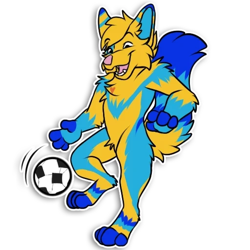 singa maskot, zabivaca wolf, simbol sepak bola zabivaca, lambang tim sepak bola, logo tim sepak bola