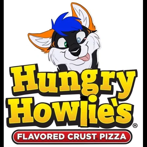 аниме, пиццерия, howies логотип, книги про фурри, hungry howie's pizza