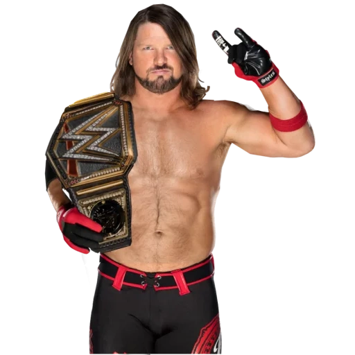 wwe, эй джей стайлз, silo sam рестлер, дрю макинтайр wwe, aj styles wwe champion