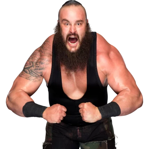 stroguman marrón, braun strowman, logotipo de braun strowman, crecimiento stroguman marrón