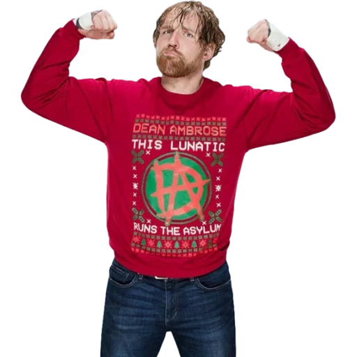 t-shirts, dean ambrose, t-shirts pour enfants, christmas sweater, l'affreux christmas sweater