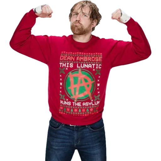 t-shirt, dean ambrose, t-shirt infantil, christmas sweater, o feio christmas sweater