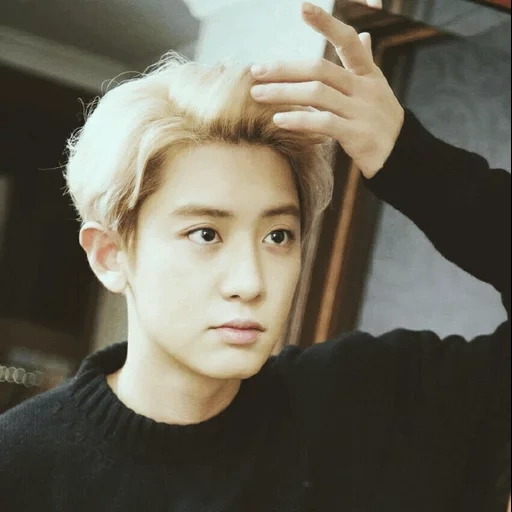 luhan, chanel, pak chanyeol, exo chanyeol, pak chanyeol blond