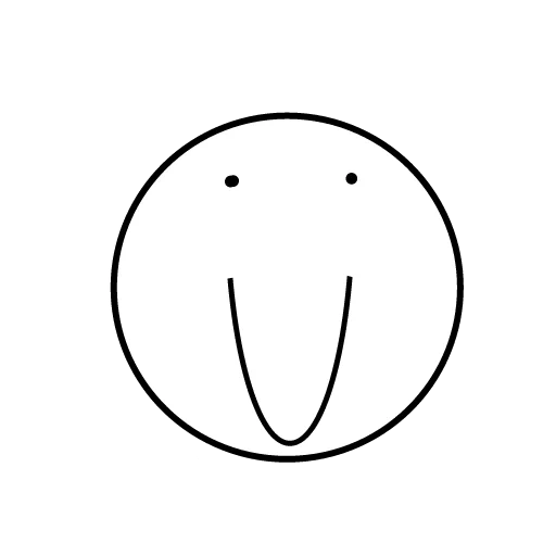 emiley face, smileik template, the smiley is neutral, pictograms without mouth, black white emoticons