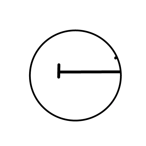 symboles, circle, rayon du cercle, diamètre du cercle, cercle de rayon de 3 cm