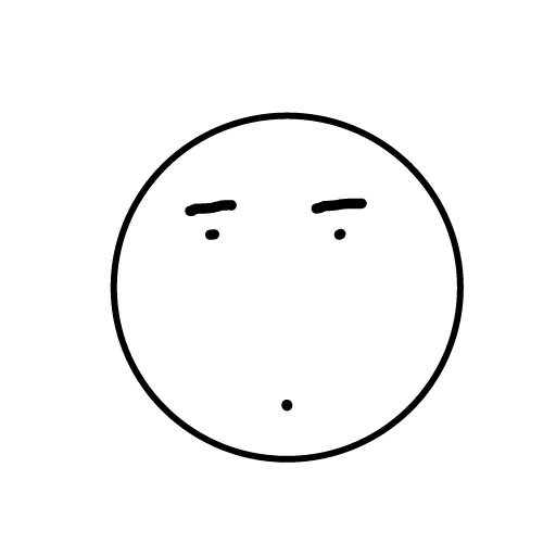 face, an empty face, smiley poker feys, the smiley is neutral, black white emoticons