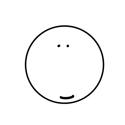 an empty face, smileik template, smiley poker feys, the smiley is neutral, smiley circles are white