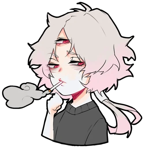 anime, gambar, khrensgores, nagito komaad chibi