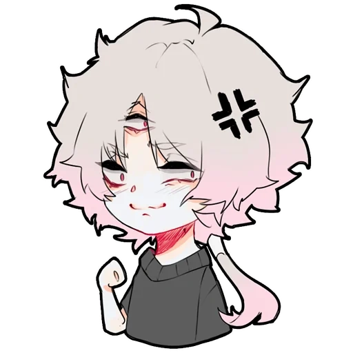 anime, khrensgores, nagito komaad chibi