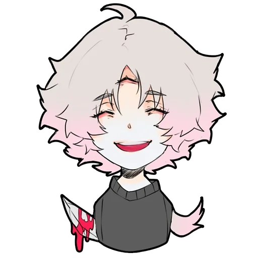 anime, khrensgores, nagito komaad chibi