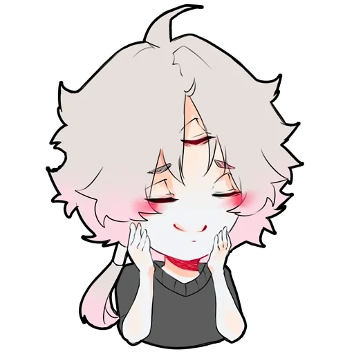 anime, khrensgores, nagito komaad chibi