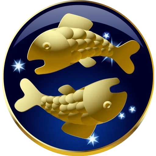 fische, tierkreisfische, das tierkreiszeichen des fisches, münz goldfisch, golden fischkernkernzeichen