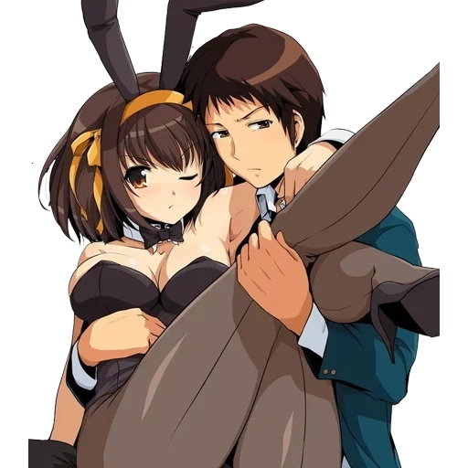 anime haruhi suzumiy, mélancolie haruhi suzumiya, mélancolie haruhi suzumiya lapin