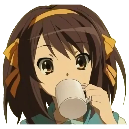 haruhi suzumiya, mélancolie haruhi, haruhi suzumiya boisson, mélancolie haruhi suzumiya, mulanchole haruhi suzumiya multicurisme