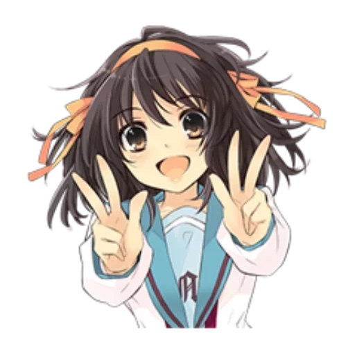 anime characters, haruhi suzumia, haruhi suzumiya, haruhi steam design, melancholy haruhi suzumiya