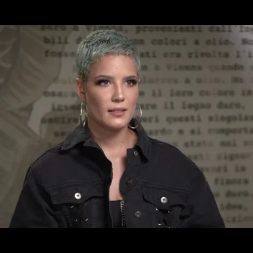 halsey, woman, young woman, holzy haircut, diana arbenina fly my soul