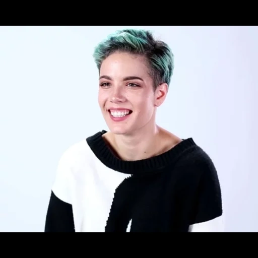 sänger, halsey, kurzes haar, halsey gif, halsey nightmare