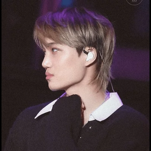 jeune homme, exo kai, yeho kai mallet, mullet hairstyle, exo kai tempo showcase