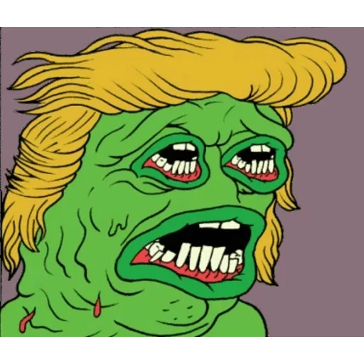 мемы, matt furie, дональд трамп, мем плачущая пепе, лягушка пепе трамп