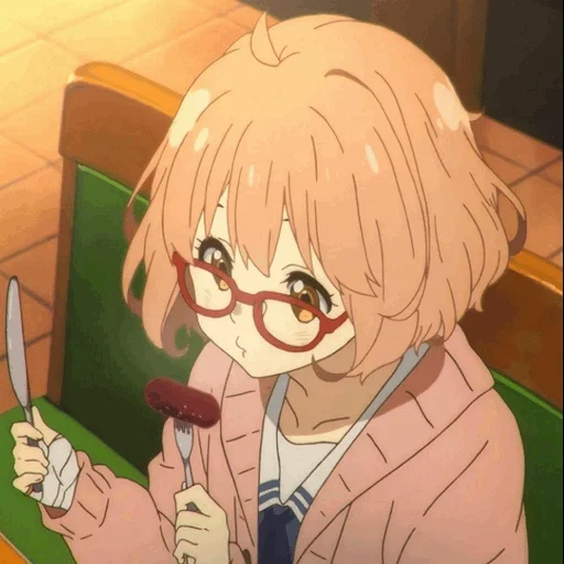 kuriyama, mirai kuriyama, anime hinter der linie, kuriyama irritiert, kuriyama mirai ärgert sich