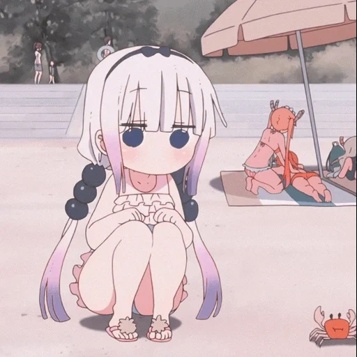 anime yang lucu, cannes shenjing, kanna kamui, anime lucu, karakter anime