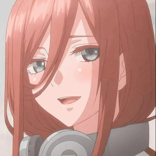 miku nakano, miku nakano, kaja kushina, karakter anime, go toubun no hanayome