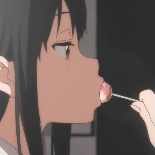picture, anime chupa chups, mitsuki nashe loll, mitsuki nashe chupa chups, anime girl licks herself