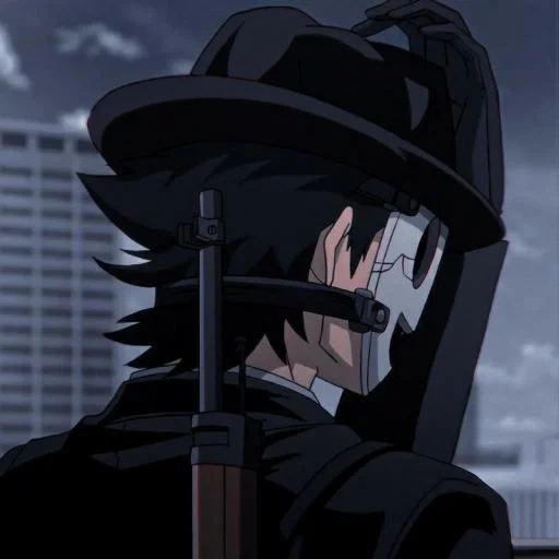 anime boy, sharpshooter animation, sniper mask amv animation, anime paradise invasion, sky invasion mr sniper has no mask