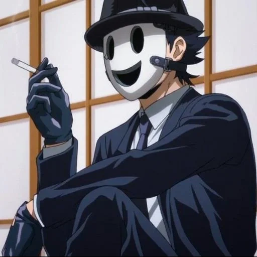 masque, personnages d'anime, mr mask anime, homme à l'anime de masque, m sniper tenkuu shinpan