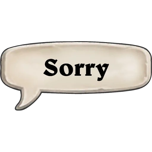 sorry, das logo, i m sorry, sorry icon