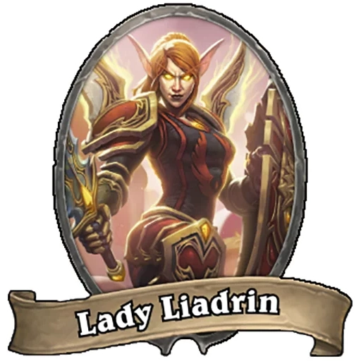 mme liadlin, mme liadrin paladin, lady leadlin hearthstone, carte de la pierre de feu de mme liadlin, lady leadlin hearthstone outland