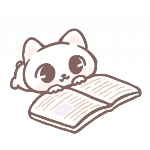 notebook, kawaii drawings, marshmallow puppies, lovely kawaii cats, drawings of sketching are nyasty