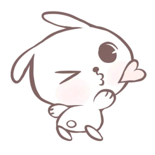 rabbit, drawings chibi, cute drawings, the animals are cute, marshmallow puppies