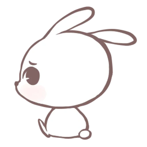 coniglio, modello di coniglio, modello di coniglio, marshmallow puppies, coniglio disegno matita polmone bambino
