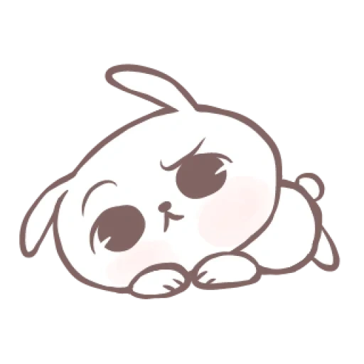 cat, rabbit, cute drawings, kavai stickers, marshmallow and puppy