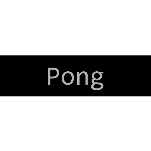 pong, logotipo, preto, logotipo, trevas