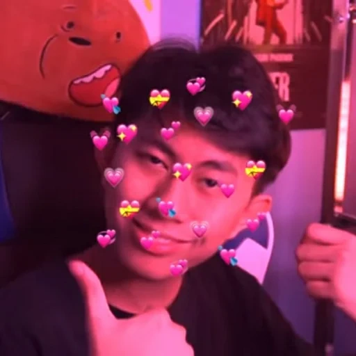 orang asia, wajah bodoh, emo boy, anak laki-laki yang lucu, filter snapchat tik tok