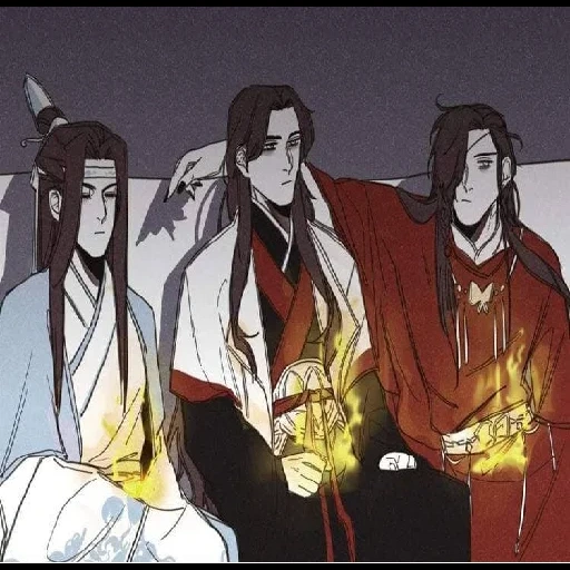 персонажи аниме, jin jinling manhua, благословение небожителей, магистр дьявольского культа, благословение небожителей маньхуа