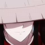 anime, topi hidan, karakter anime, hidan topi merah, topi mulut yili