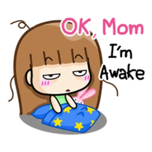 emoji, young woman, picture, anime stickers