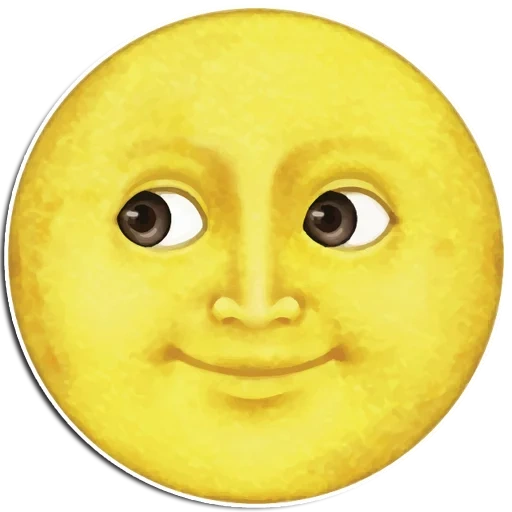 senyum bulan, emoji bulan, bulan emoji, wajah emoji, smileik moon