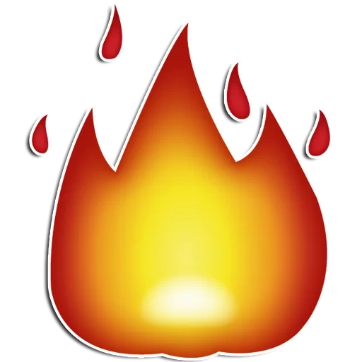 o fogo, emoji de fogo, emoji light, emoji iphone fire