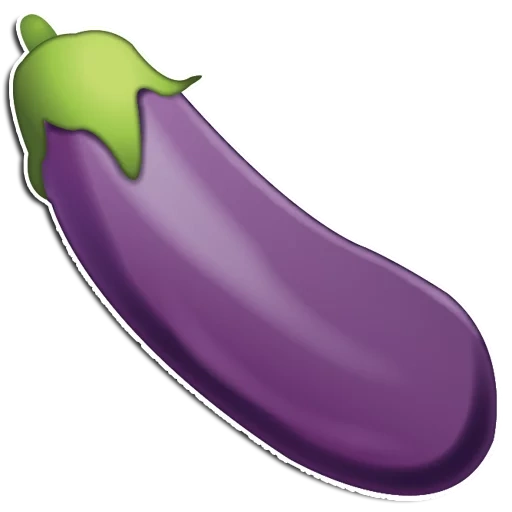 eggplant, эмоджи баклажан, эмодзи баклажан, баклажан клипарт, баклажан эмодзи венами
