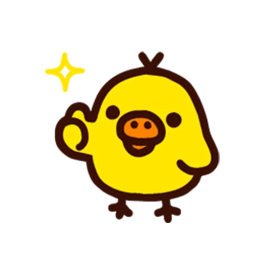 rilakuma, kiroitori, liracuma aufkleber, rilakuma-huhn