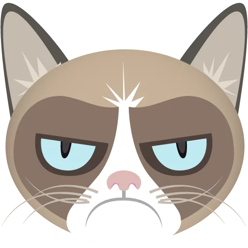 grumpy cat, хмурый кот, грустный кот, недовольный кот, недовольный кот арт