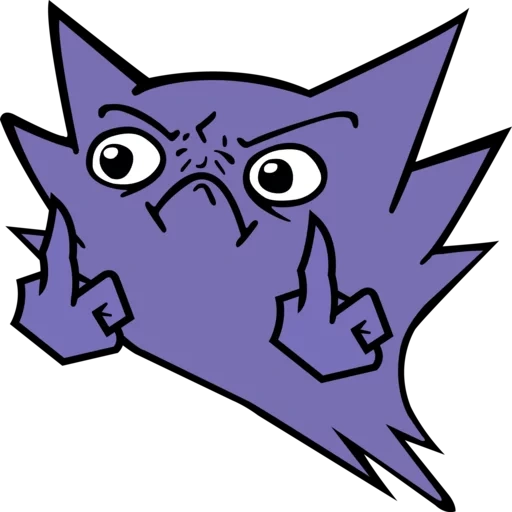 haunter, покемон генгар, фиолетовый покемон, покемон призрак хантер, фиолетовый покемон генгар