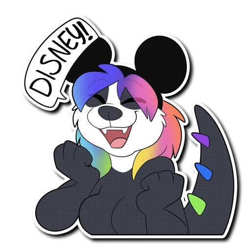fouri, the panda, fury rainbow, sveg mickey mouse, die frey-figuren