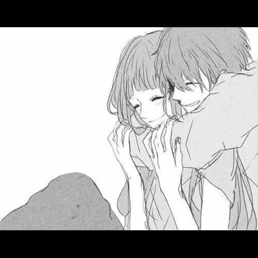 pasangan anime, pasangan anime yang cantik, pasangan anime pelukan, anime hug cry, anime pelukan pasangan